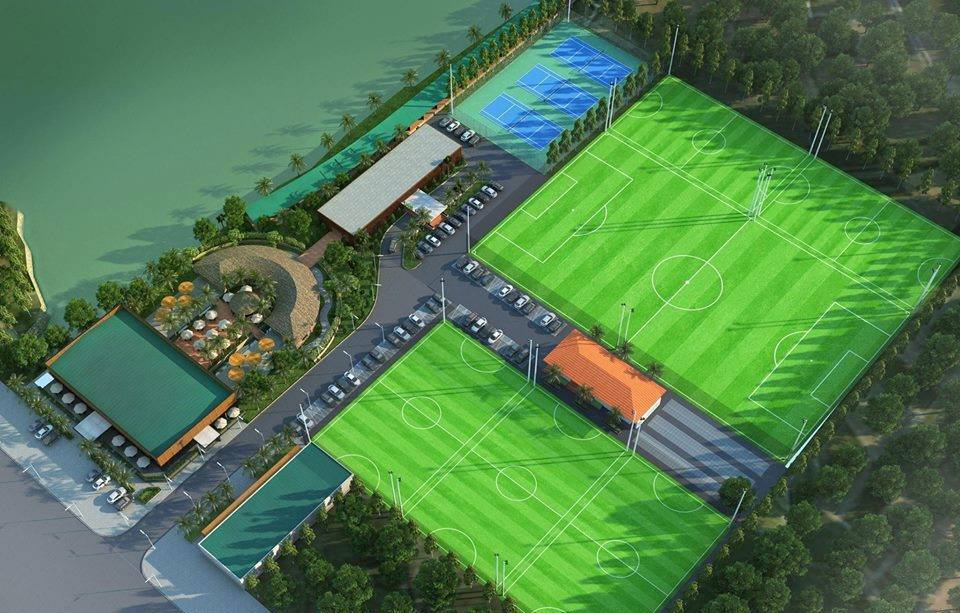 Thi công sân bóng cho khu nghỉ dưỡng và resort
