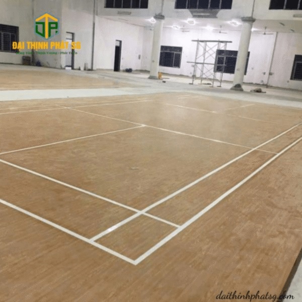 Thảm cầu lông PVC vân gỗ - Hình ảnh 2
